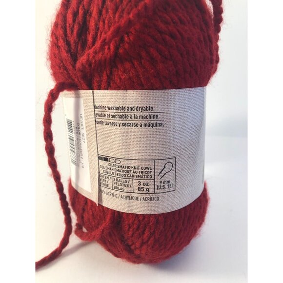 LOT OF 7 Red Skeins: Loops and Threads Charisma Bulky Weight yarn - Picture 9 of 16